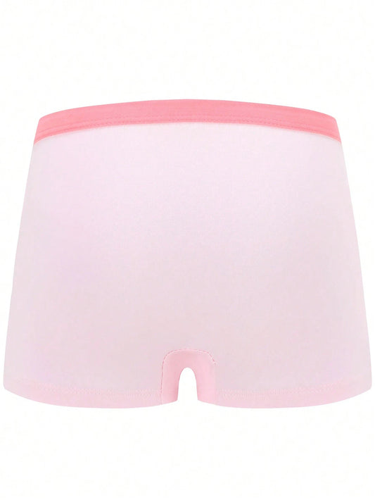 Young Girl 4pcs/Set Cute Pattern Boxy Briefs