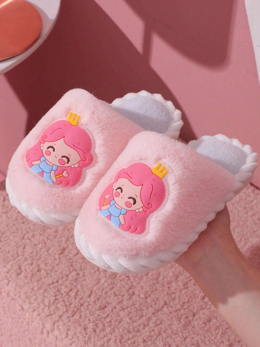 1 Pair Girls Cute Princess Slippers