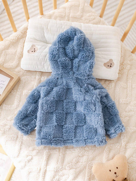 Newborn Baby Boy/Girl Cute Cartoon Pattern Fluffy Hoodie Jacket