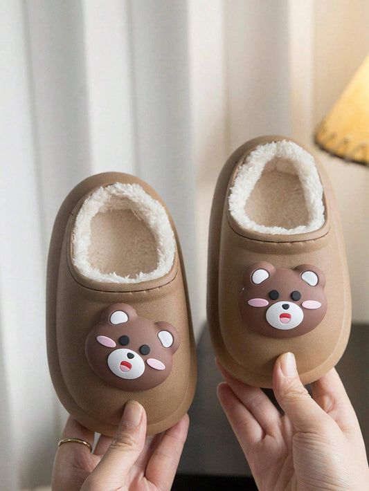 Cartoon Little Bear Boys And Girls Indoor Slippers