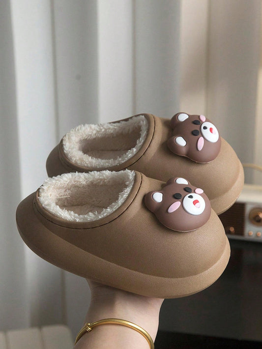 Cartoon Little Bear Boys And Girls Indoor Slippers