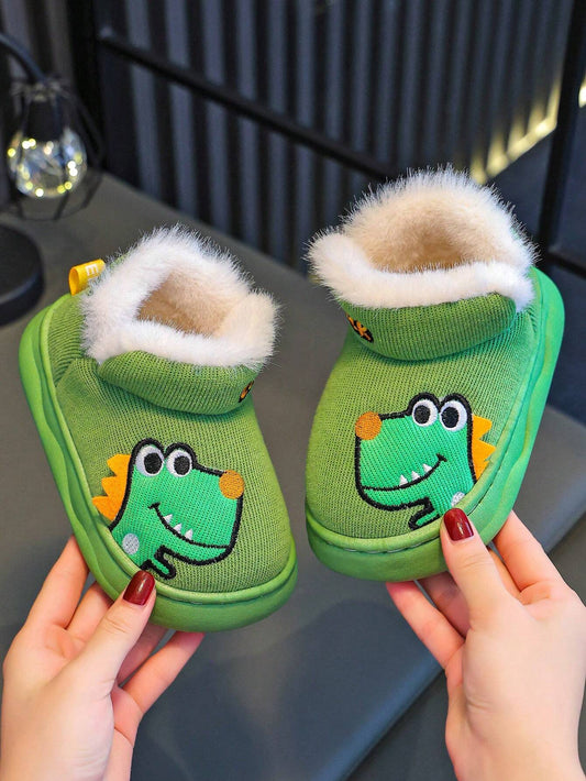 Kids Cartoon Dinosaur Slippers