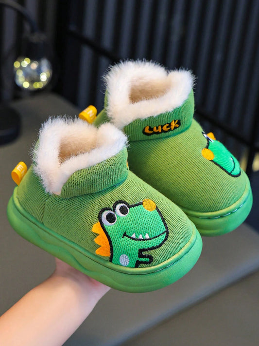 Kids Cartoon Dinosaur Slippers