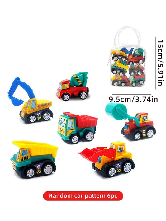 1 Bag 6pcs Car Sets Vehicle Model