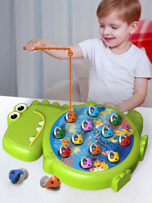 1 Set Of Random Color And Style Children's Magnetic Fishing Game Pretend Play Toy For Parent-Child Interaction