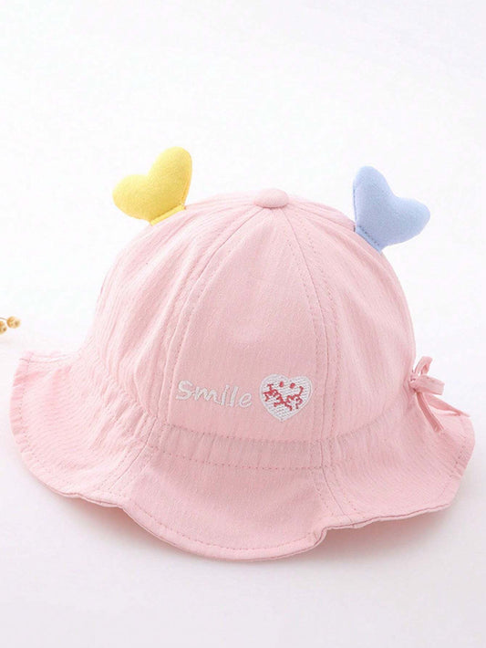 1pc Baby Hat, Adjustable Spring And Autumn Sun Hat For Children