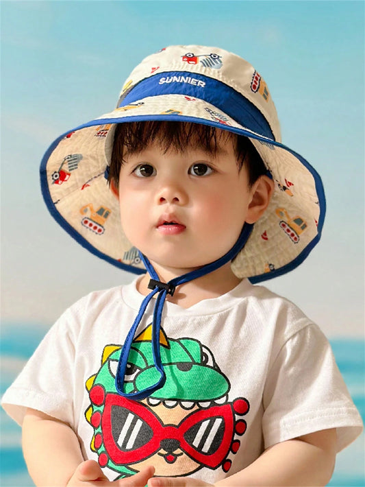 1pc Children's Bucket Hat For Spring And Autumn