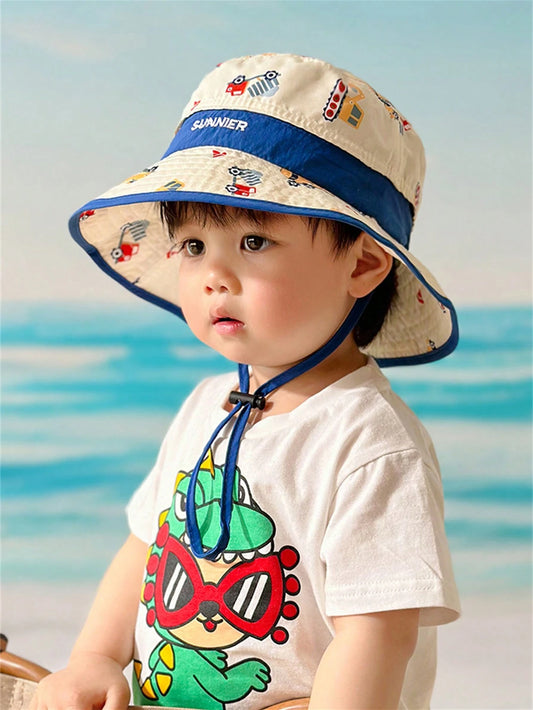 1pc Children's Bucket Hat For Spring And Autumn