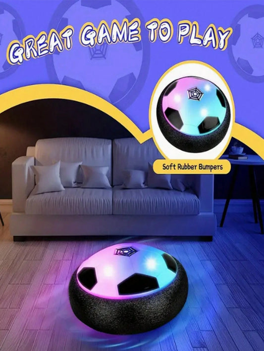 1pc Electric Led Music Floating Soccer Ball For Parent-Child Interactive Indoor Sport Creative Educational Toy