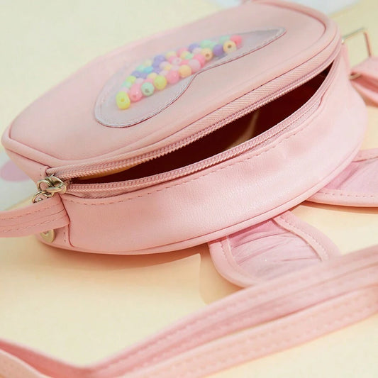 1pc Girls' Bunny Ear Single-Shoulder Crossbody Bag